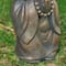 Glitzhome® 16.5" Faux Bronze Little Buddha Monk Garden Statue